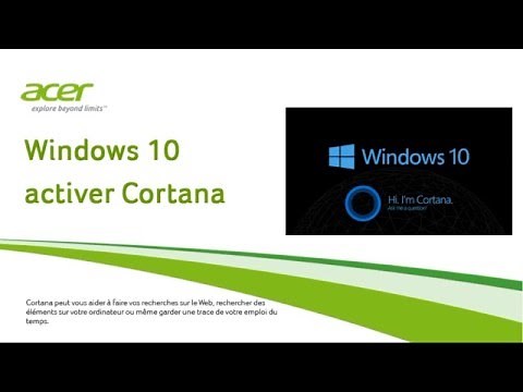 Windows 10 - Activer Cortana