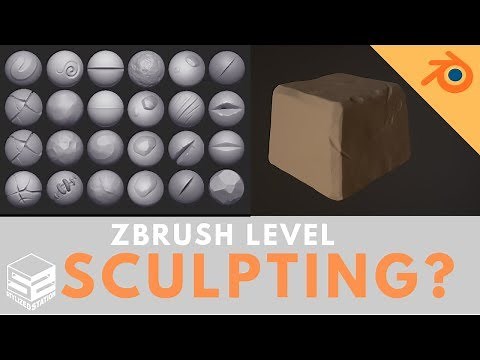 Sculpting Stone for Beginners in Blender 2.8 [ + FREE BRUSH SET]
