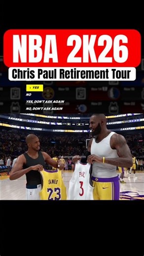 NBA 2K26: Chris Paul retirement tour swapping jerseys #shorts