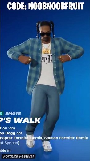 SNOOP'S WALK Emote Showcase ft. Snoop Dogg | Fortnite #shorts