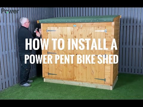 How to install a Powersheds Pent Bike Shed - Powersheds Bike Shed Installation Video