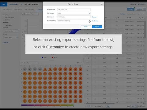 QuantStudio Design and Analysis 2 Video Tutorial - Export Data Analysis Results