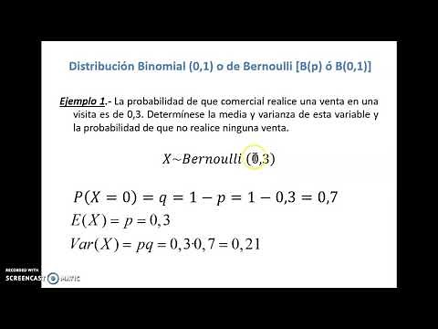Ejemplo Distribución Bernoulli y Distribución Binomial