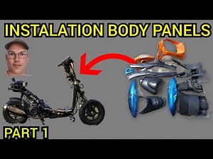 part 19 FINALLY Installing Body Panels on GY6 Scooter, After Nearly Three Years, After FIRE