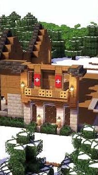 Minecraft Winter Mansion🏠Get the 3D guide on Heybuilds.com 🔗link in profile