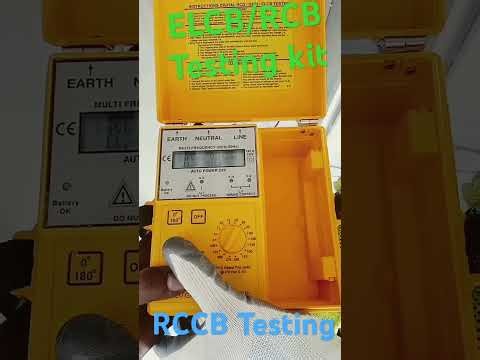 RCCB Testing #electronic #automobile ELCB Testing