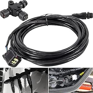 NMEA 2000 Starter Kit for Lowrance Simrad Garmin Device, Marine Grade NMEA 2K Backbone Cables Drop Cables Tees Terminators Replacement Part (Dual Device)