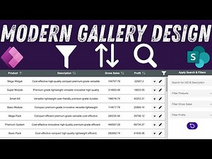 Power Apps Modern Gallery Design | Filters + Sort + Search UI Tutorial