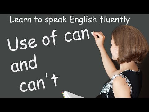 Use of can and can't - Common Grammar Errors In English - Basic English Lessons