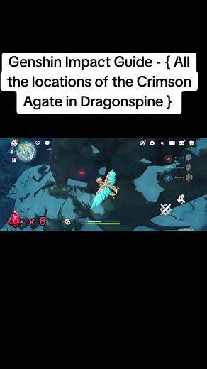 Crimson Agate Locations in Dragonspine - Genshin Impact Guide