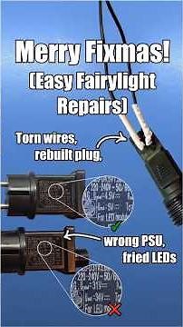How to Repair Fairy Christmas Lights #diy #diyelectronics #shorts
