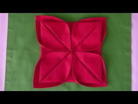 Napkin Folding - Lotus