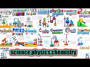 science project|science project cover page design handmade|chemistry project cover page design