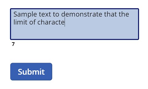 Implement character length validation in a Canvas Power App | Power Platform - D365 Demystified