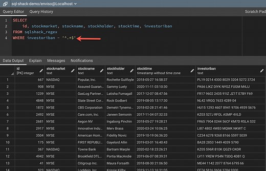 Working with Regular Expressions in PostgreSQL