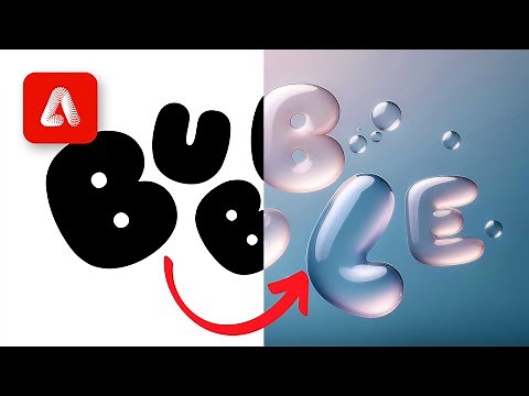 Bubble Text with Adobe Firefly and Photoshop - No 3D [Tutorial]