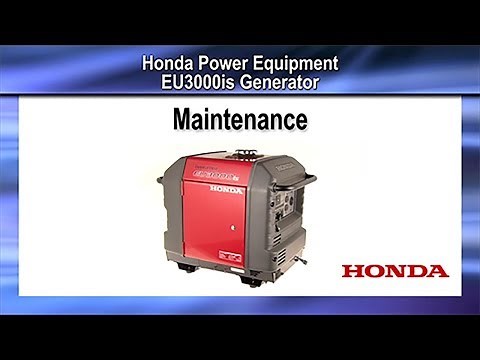 EU3000iS Generator Maintenance