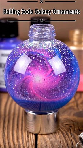 Baking Soda Galaxy Ornaments The kind of rainy day fun that’s better than cartoons. Ingredients: - Clear plastic or glass ornaments - Baking soda - Acrylic paint (black, blue, purple, pink, and gold) - Fine glitter (silver, holographic, or iridescent) - Optional: clear glue or Mod Podge - Cotton swabs or small paintbrushes These delightful galaxy ornaments are a charming way to bring a bit of the universe into your home. Start by removing the tops from your clean, dry ornaments. Add a couple tea