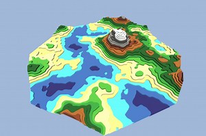 Terraced Terrain Generator: a free, open-source tool for procedural generation of terraced terrain meshes. Check comments for details.