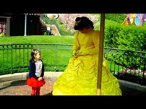 Meeting Belle at Disneyland Paris