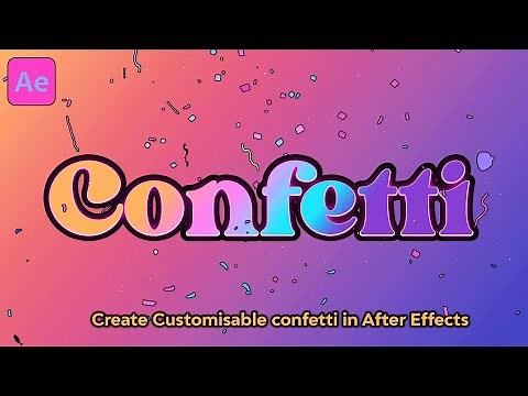 Create Fun Confetti in After Effects 🎉 ANY SHAPE NO PLUGINS. After Effects Tutorial