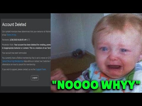 Kids reactions when they get banned from Roblox... 😂