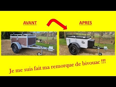 Je transforme une simple remorque en remorque autonome en électricité, pour le camping et le bivouac