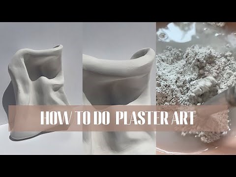 HOW TO DO PLASTER ART - canvas, wire mesh and plaster
