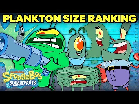 Every Plankton Ranked By Size! 👁📏 | SpongeBob