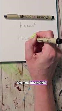 Pen and watercolor - two important things to know!