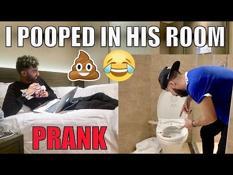 TAKING POOP IN HIS ROOM PRANK!! (INSANE)