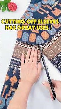 Transform the sleeves of old clothes into a hat.#sewing #needlework #lifestyle