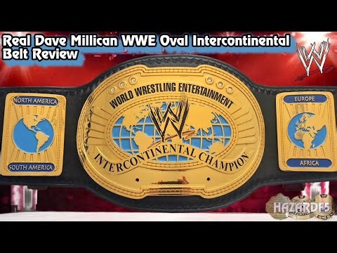 Real WWE Oval Intercontinental Championship Belt Review - made by Dave Millican - WWE Replica