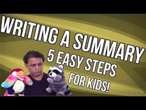 Writing a Summary - 5 EASY steps for kids!