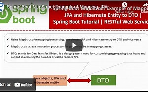 Spring Boot MapStruct Example of Mapping JPA and Hibernate Entity to DTO | Spring Boot Tutorial