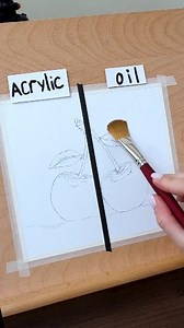 Oil VS Acrylic (Part 1) 😍 | MY ART