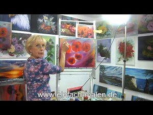 Bob Ross Malkurs Mohnblumen