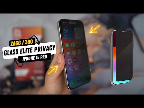 The Best Privacy Screen Protector for iPhone 15 Pro : ZAGG Glass Elite 360