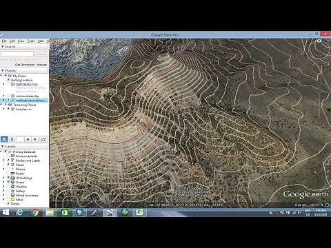 How to extract contour lines And DEM from Google Earth