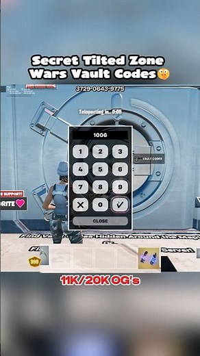 NEW Secret Tilted Zone Wars Vault Codes 🤫 2025 #fortnite #gaming #fortnitememes