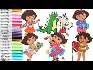 Dora the Explorer Coloring Book Compilation Dora and Friends Isa the Iguana and Boots