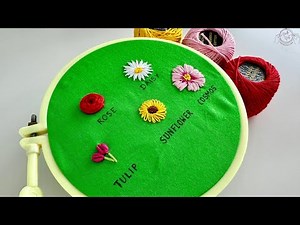 Easy Flower Embroidery for Beginners | Step by Step Guide