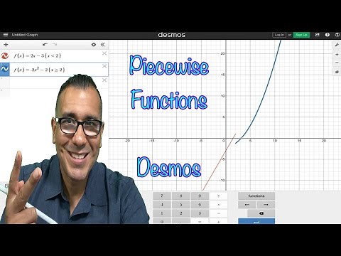 How to graph a piecewise function on desmos