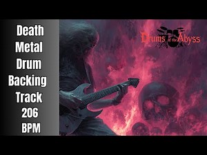206 BPM Death Metal Drum Track – Extreme High-Tempo Drive