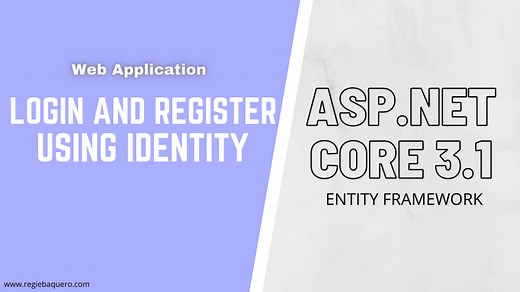 ASP.NET Core MVC Login and Registration using Identity