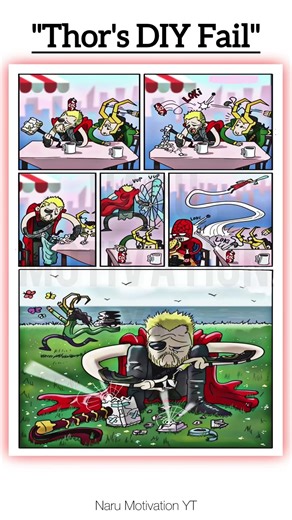 Thor vs Loki: The Funniest Comic Explained! 😂🔨 #deepmeaning #comics #shortsfeed