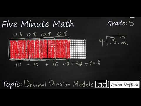 5th Grade Math Decimal Division with Models