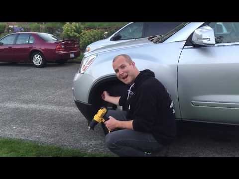 Change a headlight on GMC Acadia