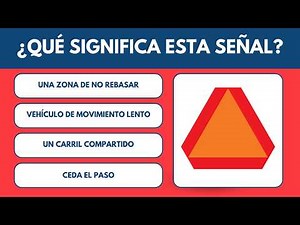 Las Señales de Tránsito Más Difíciles del Examen EXPLICADAS