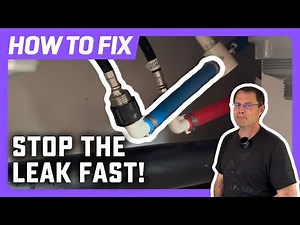 How to Repair a Leaking RV Water Line | PEX Line Plumbing Fix | DIY RV Plumbing